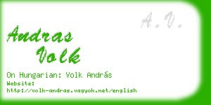 andras volk business card