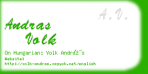 andras volk business card